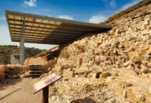 Yacimiento arqueológico del Cabezo Redondo, de la Edad de Bronce, ubicado en Villena (Alicante)